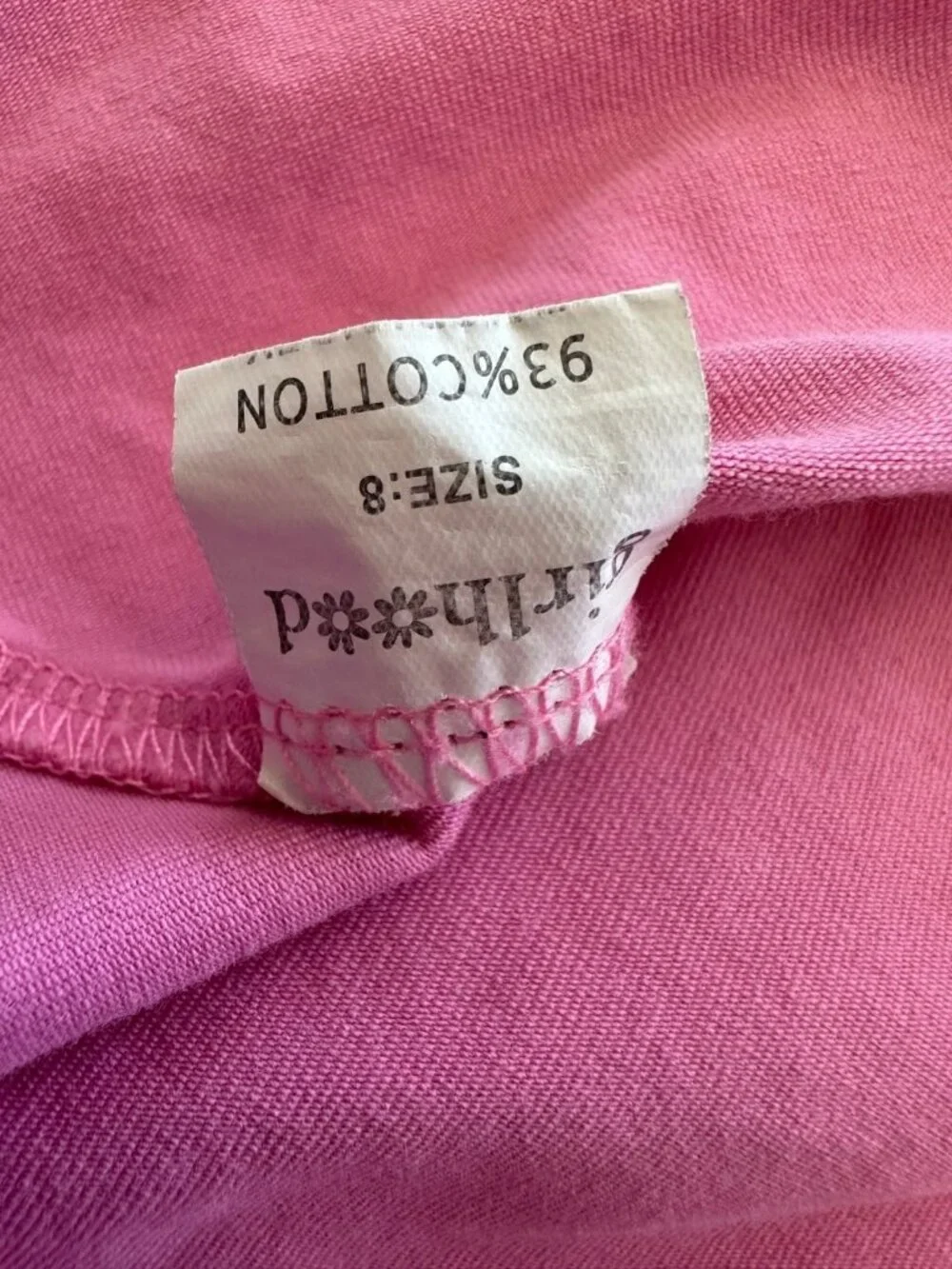 Little Stocking Co Girlhood Size 8 Pink Twirl Dress Pockets